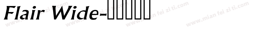 Flair Wide字体转换